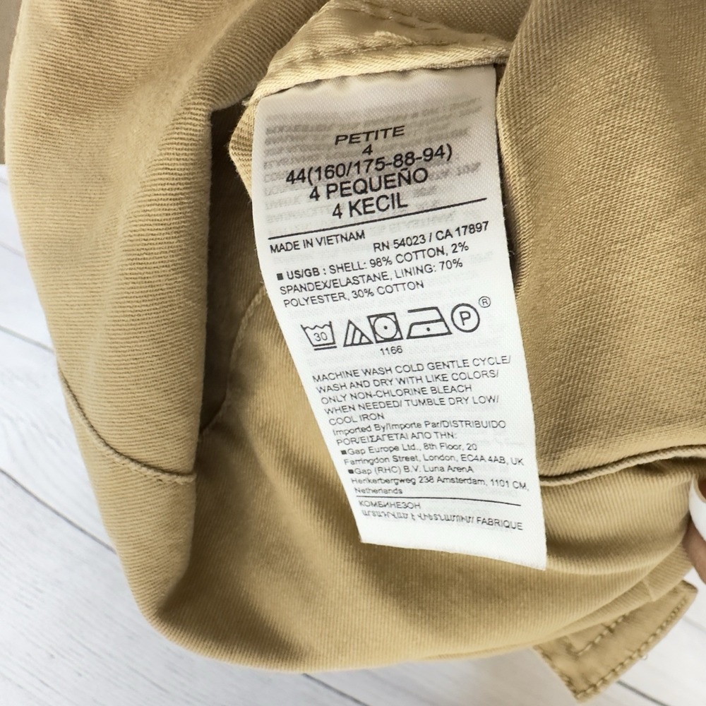 Banana Republic Cargo Jumpsuit In New British Khaki Size 4 Petite Feminine Boho - Picture 10 of 10